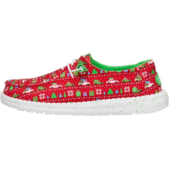 Shoes - Women's Holiday Slip-On Loafers Textile Cotton Casual Shoes Size 8